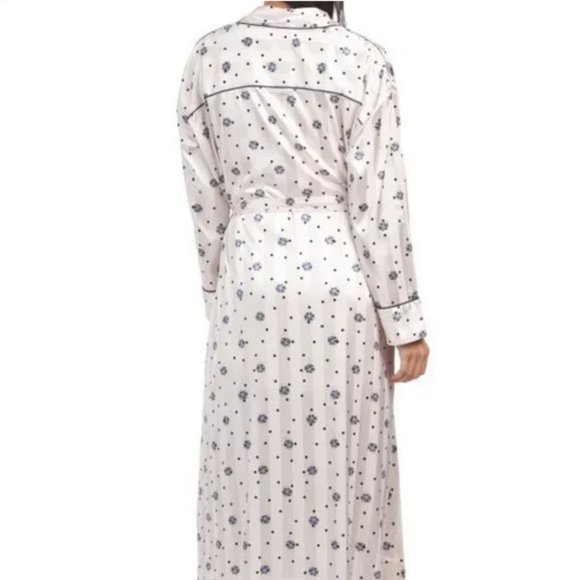 Free People Pajama Party Robe in Ivory Combo size S - Picture 2 of 10